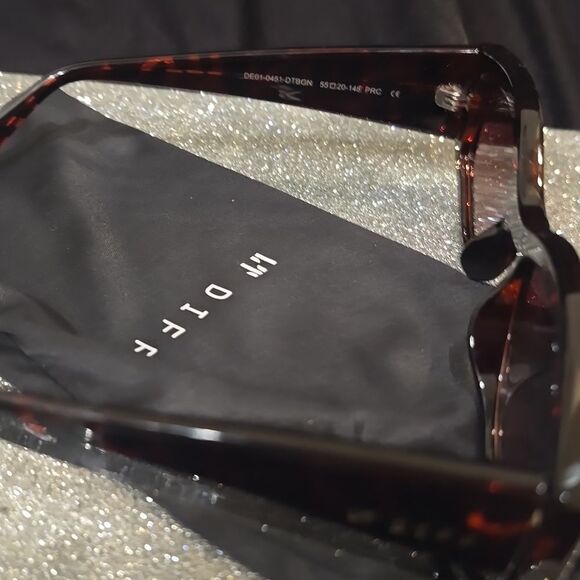 Diff Eyewear Kai Sunglasses- Dark Tortoise Brown Gradient main image 9